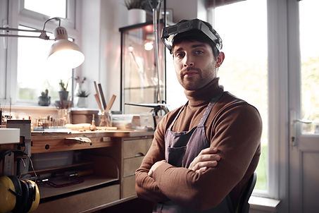 Young Craftsman in the Workshop