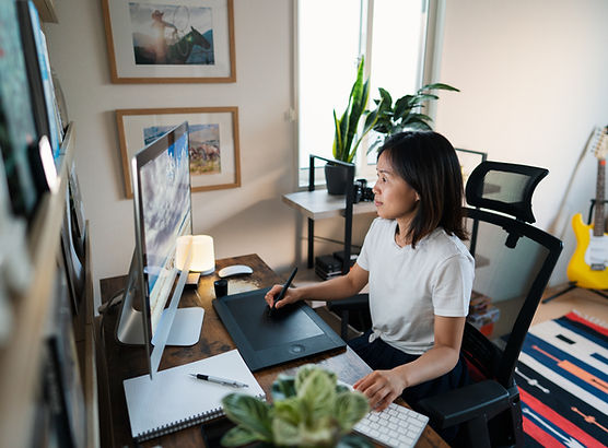 設計師在家工作