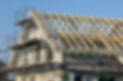 Construction site of a traditional one-family house