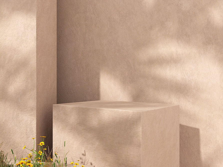 Minimalist Beige Cube