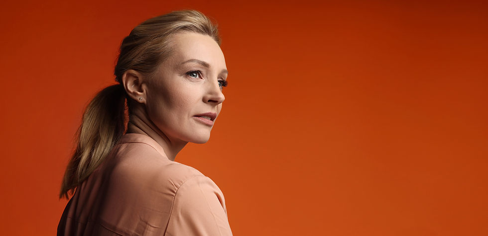 Woman Against Orange