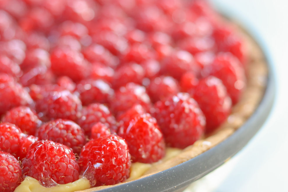 Raspberry Tart Closeup