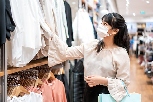 Woman in Clothing Store