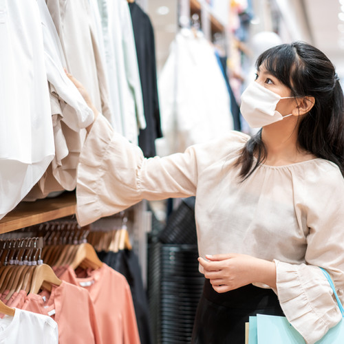 Woman in Clothing Store