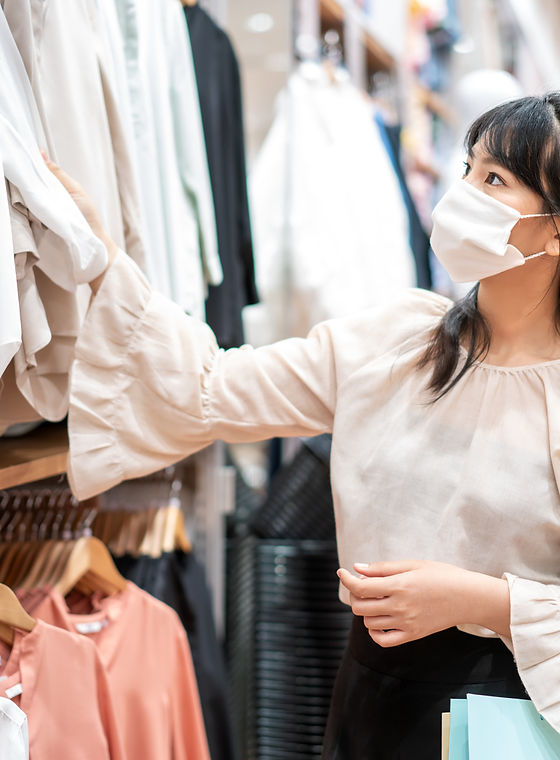Woman in Clothing Store