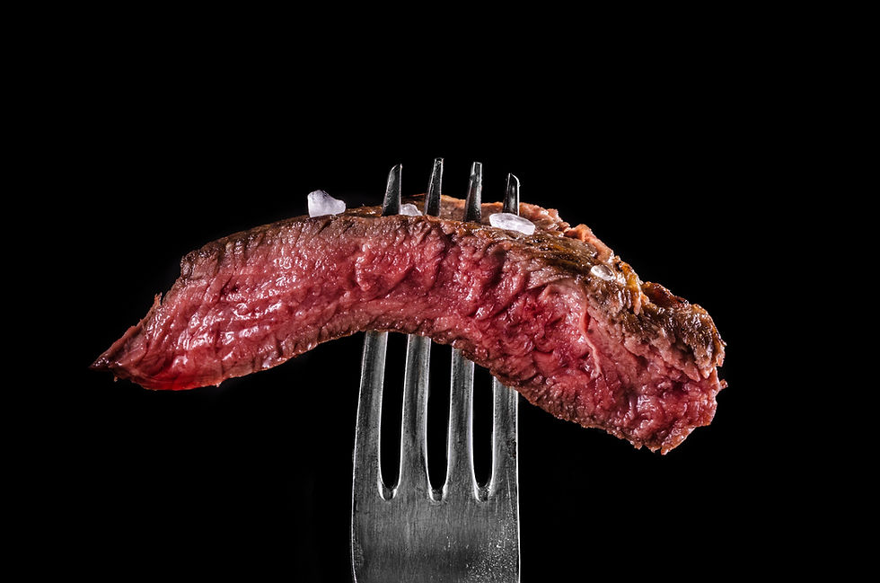 Morceau de viande de bœuf grillé, boucherie à Nice