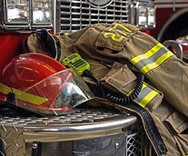 Firefighter Gear Lying on Truck