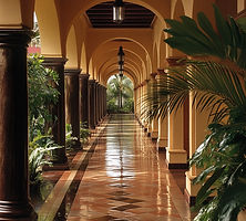 Elegant Arched Corridor