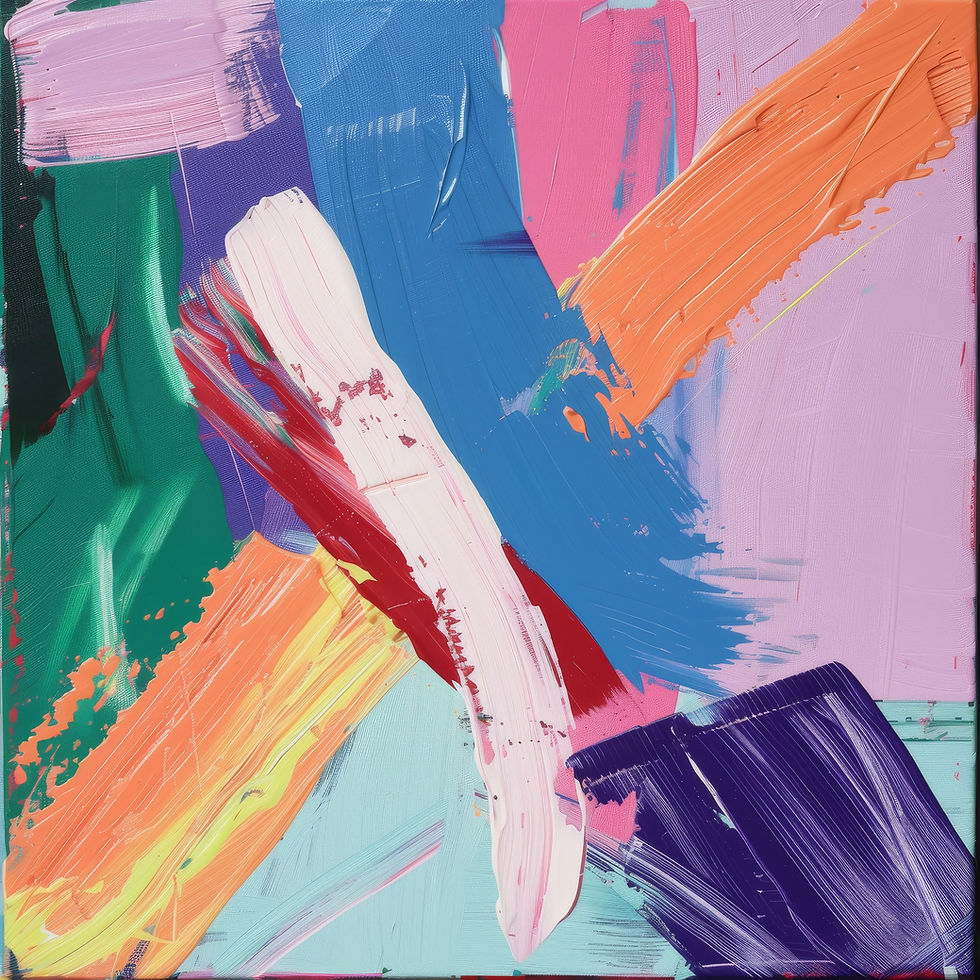 Pinceladas abstratas de cor