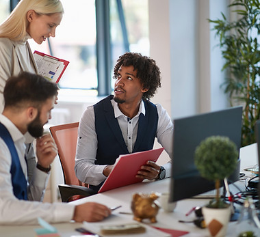 Office Team Discussion