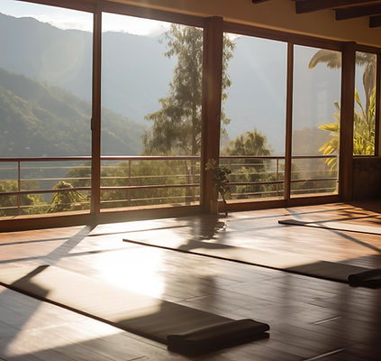 Studio de Pilates avec tapis