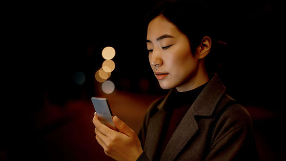 Woman Using Smartphone