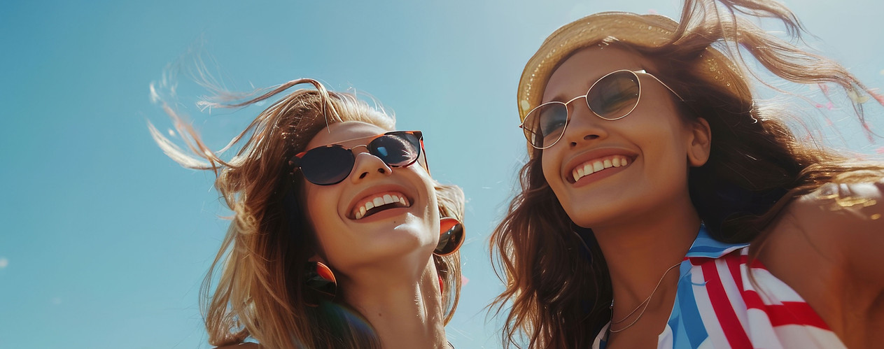 Two Women Smiling