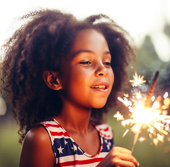 Girl Holding Sparkler
