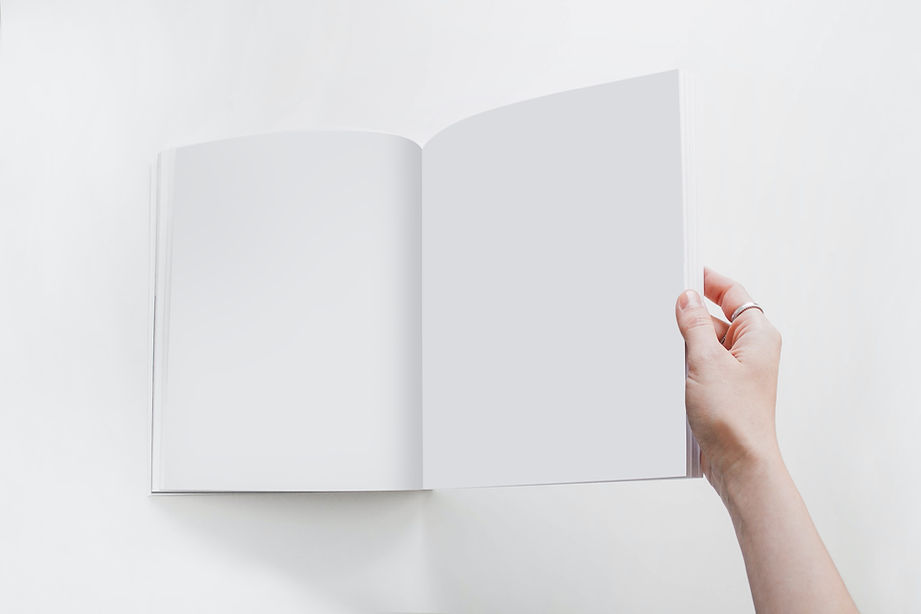 Open Blank Book