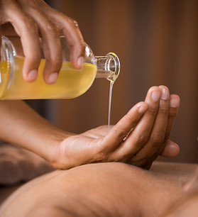 Pouring Massage Oil
