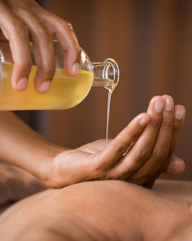 Pouring Massage Oil