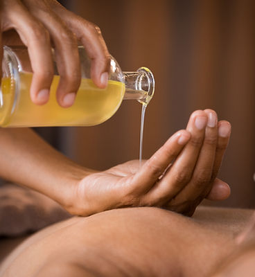 Massage Oil Pouring