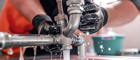 Plumber Fixing Sink