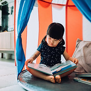 Reading in Indoor Tent