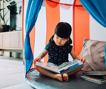 Reading in Indoor Tent