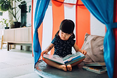 Reading in Indoor Tent