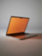 Laptop With Orange Screen