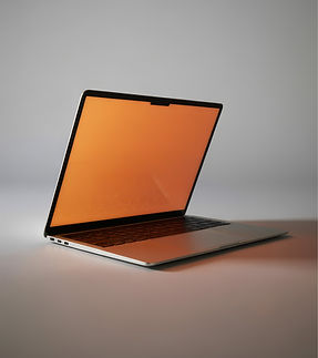 Ordinateur portable avec écran orange