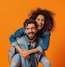 Happy Couple Hugging