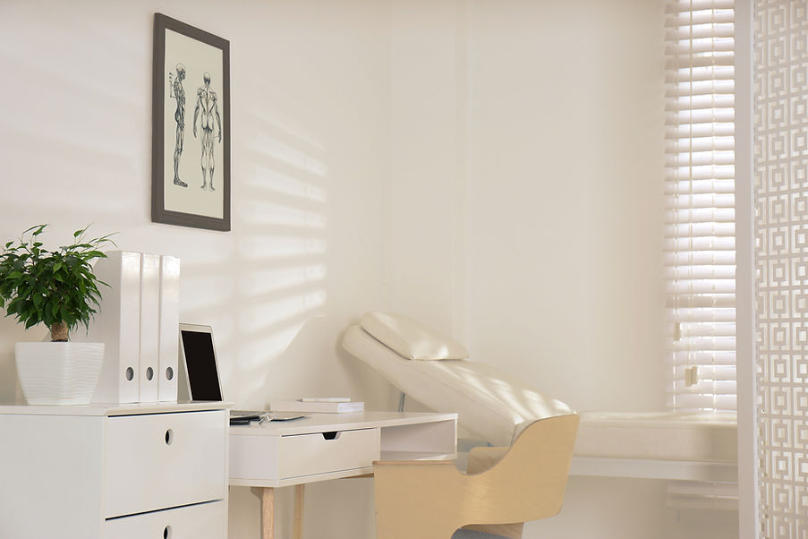 Salle médicale minimaliste