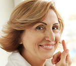 Applying Facial Cream
