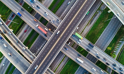 Many roads crossing one another