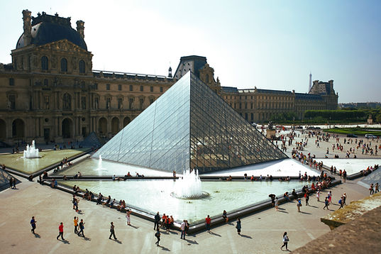 Louvre Pyramid in Paris