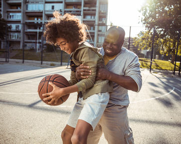 Playing Basketball
