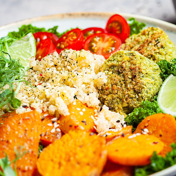 Prato de comida saudável