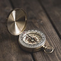 Vintage Brass Compass