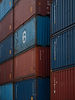 Stacked Shipping Containers