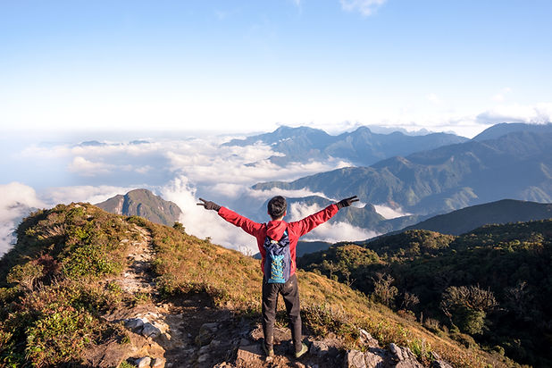 reach the top of the mountain