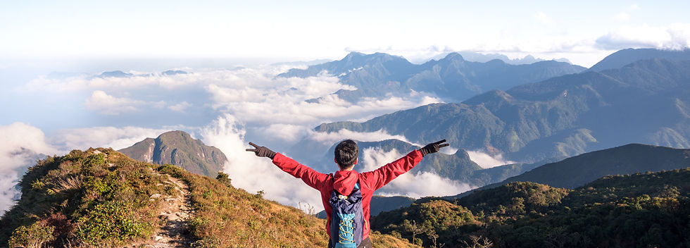 reach the top of the mountain
