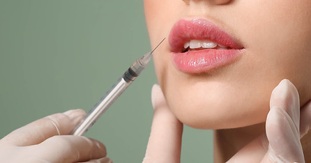 Woman Having Lip Botox