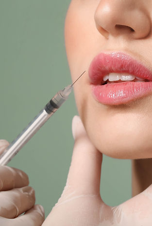 Woman Having Lip Botox
