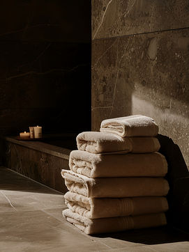 Stacked Beige Towels
