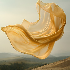 Tela fluida al aire libre