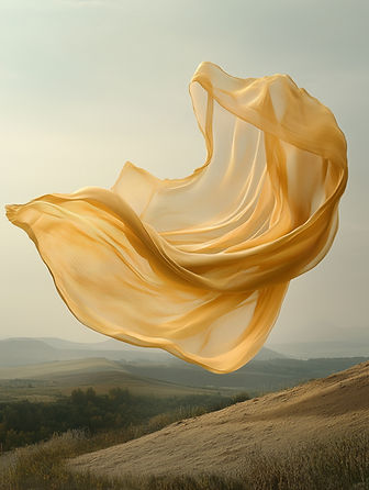 Flowing Yellow Fabric