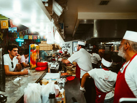 Busy Taco Restaurant Kitchen