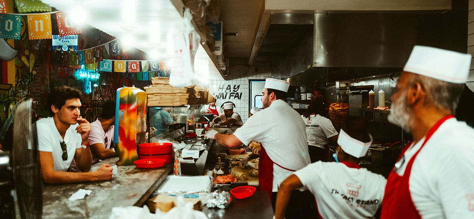 Busy Culinary Kitchen