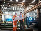 Engineers inspecting a site