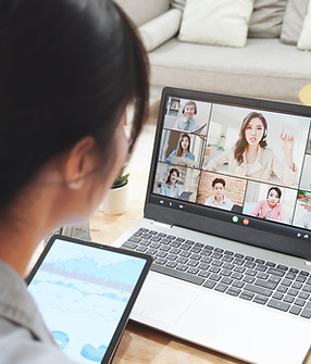 Person Participating in Video Call