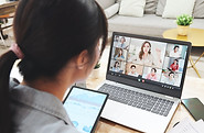 Person Participating in Video Call