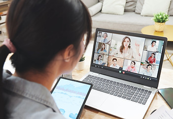Person Participating in Video Call